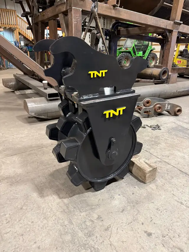 excavator compaction wheel