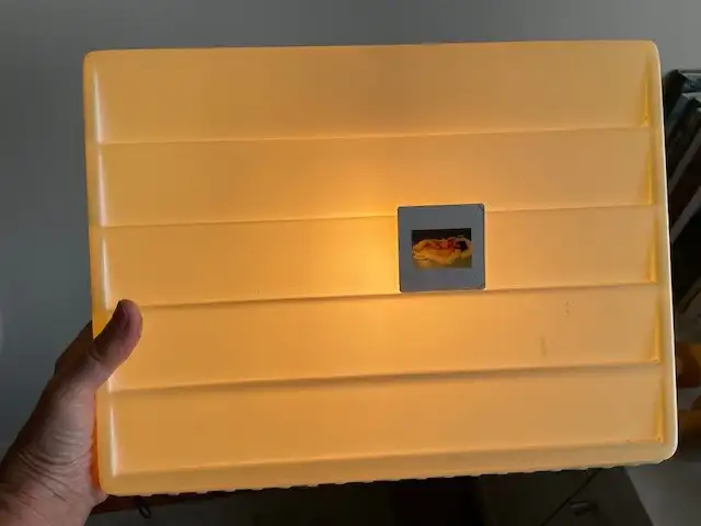 Vintage Kaiser Slide Sorter & viewer. Classic darkroom gear