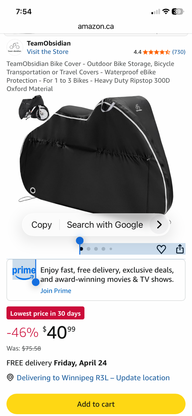 TeamObsidian XXL Bike Cover for 1 to 3 Bikes - Photo 3