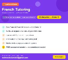 French Tutor  | Ontario Curriculum | K-12 | In-Person & Online - Photo 2