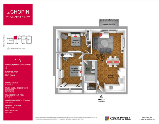 Magnifique 4 ½ en cession de bail Proche metro, REM à Outremont - Photo 4