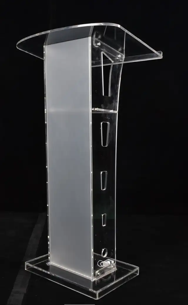 Modern Clear Acrylic Podium Plexiglass Church Pulpit 220395 - Photo 6