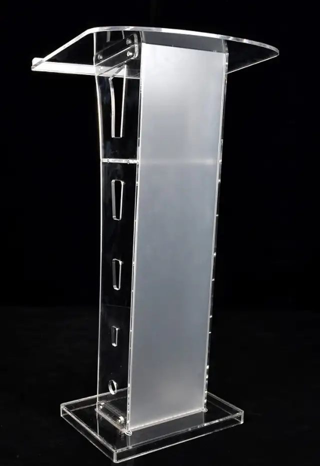 Modern Clear Acrylic Podium Plexiglass Church Pulpit 220395 - Photo 7
