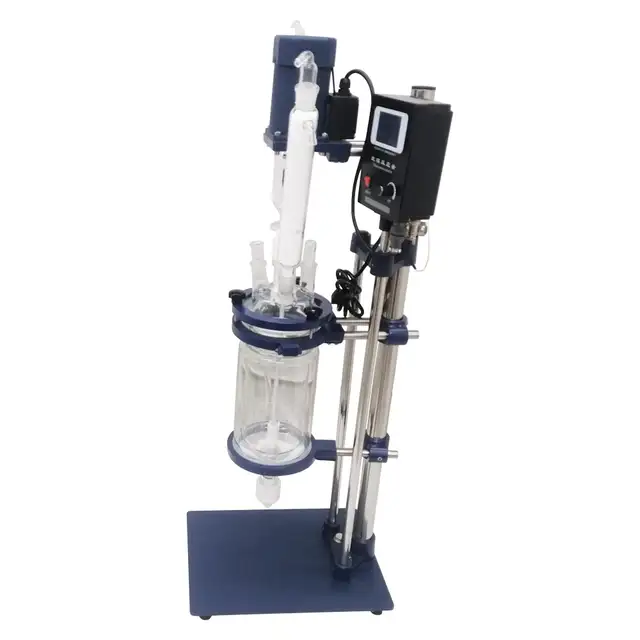2L Glass Reactor Jacketed Reaction Distillation Lab 220499 - Photo 8