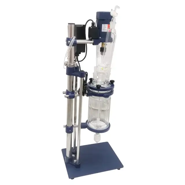 2L Glass Reactor Jacketed Reaction Distillation Lab 220499 - Photo 9