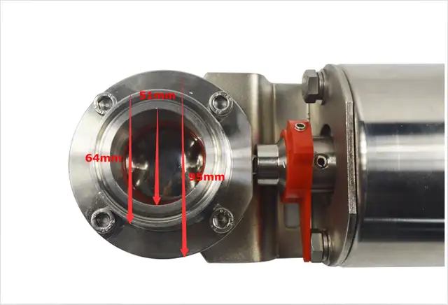 Butterfly Valve 2In Stainless Pneumatic Actuator Tri Clamp020381 - Photo 6