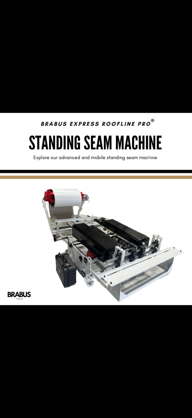 Standing seam machine for sale brand new beautiful  brabus  pro