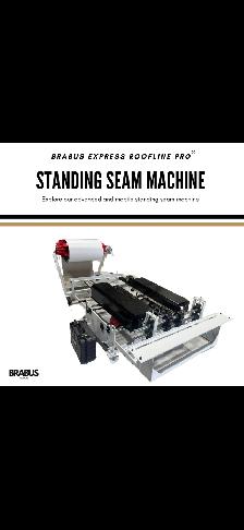 Standing seam machine for sale brand new beautiful  brabus  pro