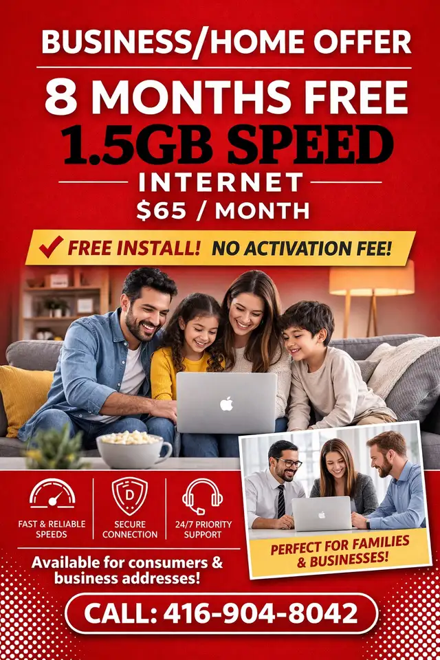 8 Months Free Internet