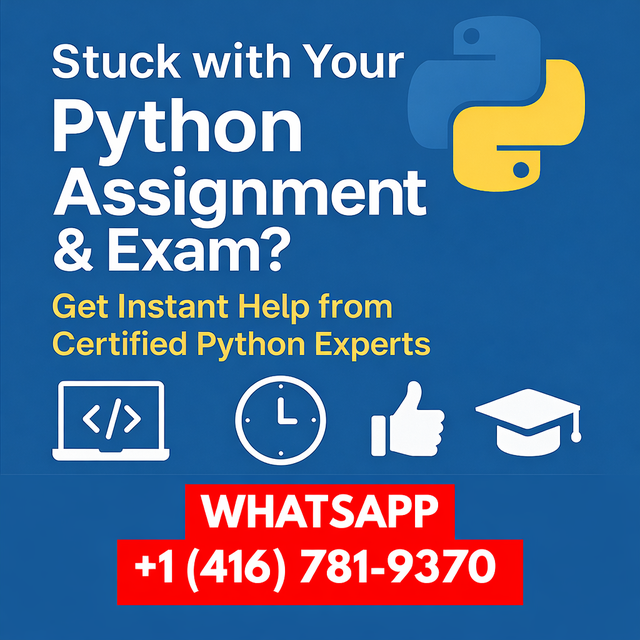 Python Exam Help | Python Homework & Assignment Help – DM now