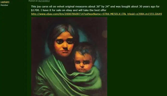 Velvet painting by Artist: Joy Caros - Photo 5