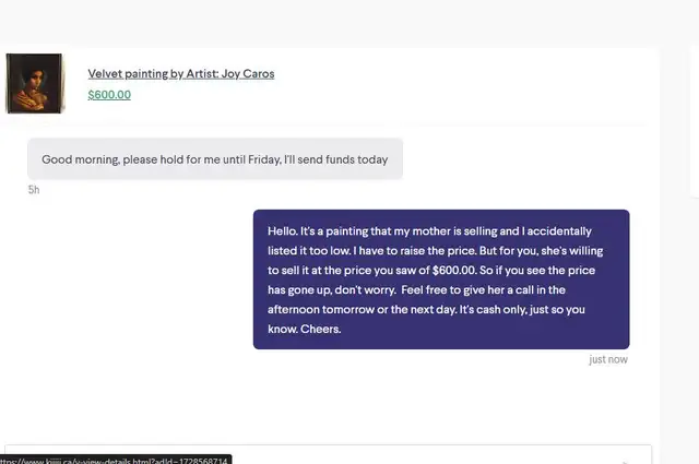 Velvet painting by Artist: Joy Caros - Photo 6