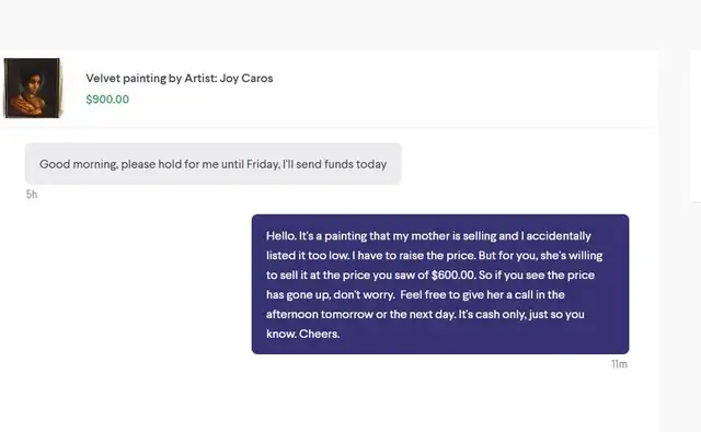 Velvet painting by Artist: Joy Caros - Photo 7