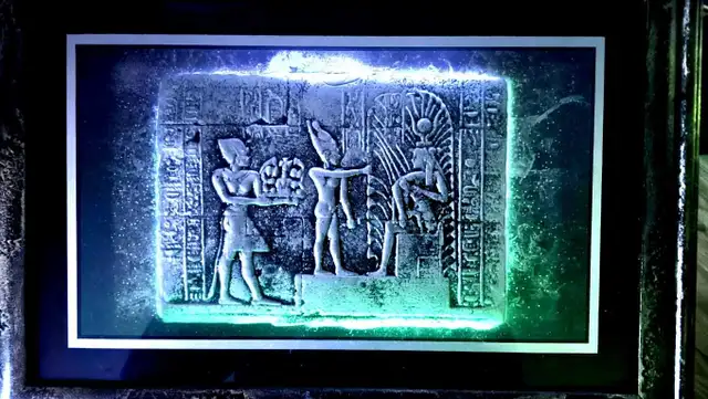 Ancient Egypt frame 20 x 14 with interior leds