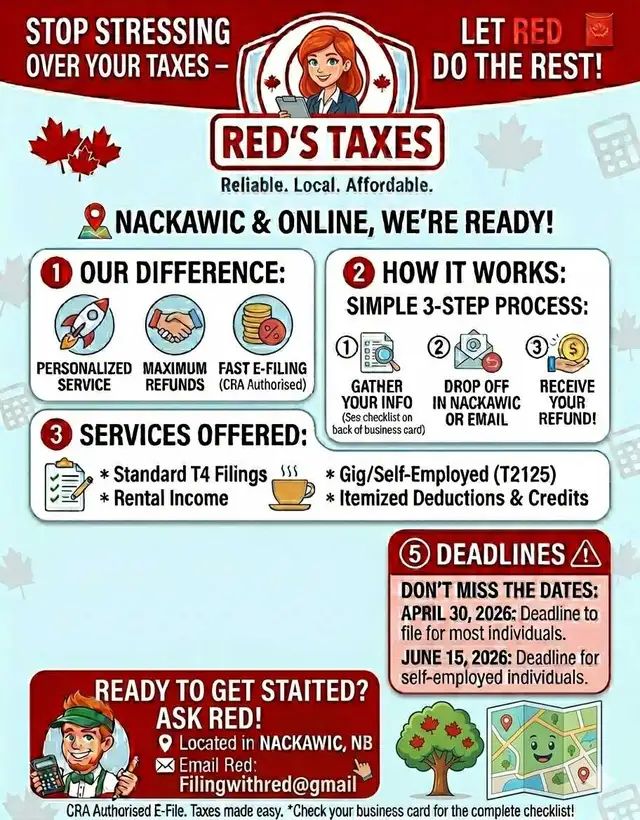 TAX SEASON IS HERE! Let Red Handle the Stress.