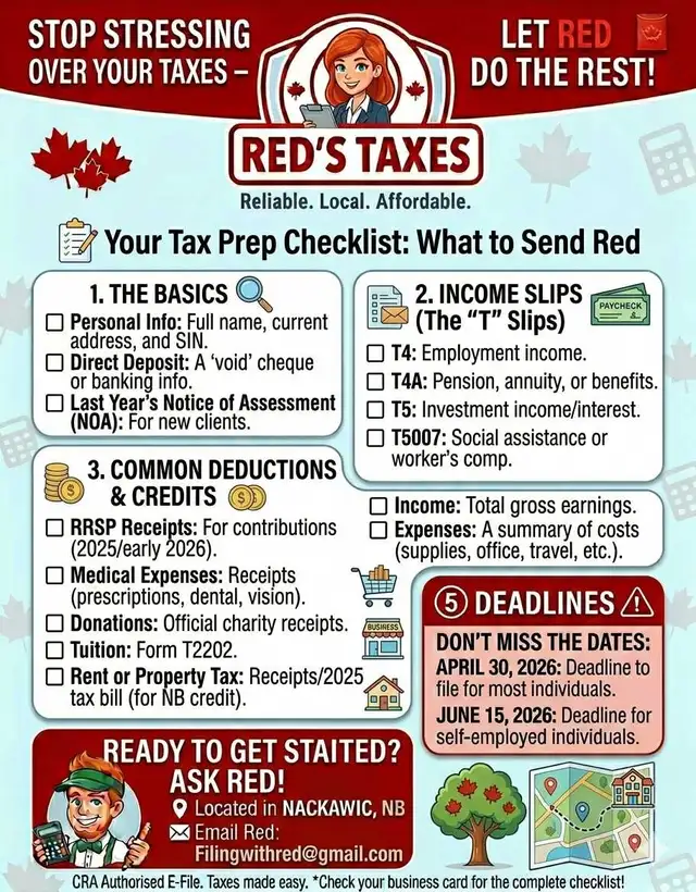 TAX SEASON IS HERE! Let Red Handle the Stress. - Photo 2