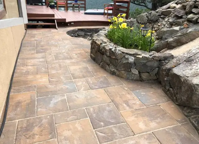 Paving stones, Firepit, Backyard design - Photo 9