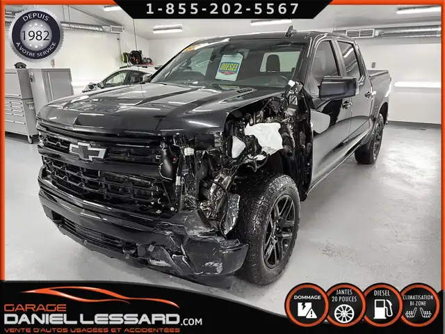 Chevrolet Silverado 1500 RST, Z71, TURBO DIESEL, CREWCAB, BTE 5' - Photo 9