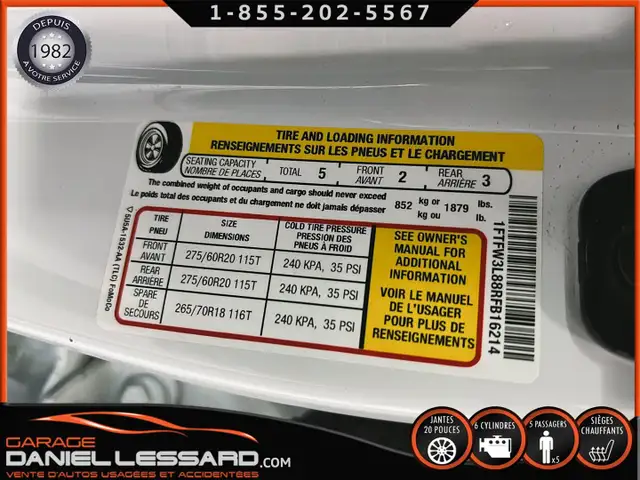 Ford F-150 XLT CREW 6.5 P, 3.5L, BUCKET SEAT, GPS, MAG 20P 2024 - Photo 10