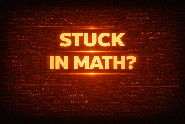Math Tutor - Stuck in Math? Free 1-hour diagnostic