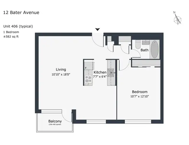 renovated one bedroom, broadview and mortimer - ID 2032 - Photo 2