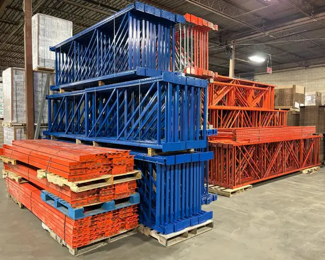 12' x 42' ,16' x 42' redirack end frames Uprights pallet racking - Photo 2