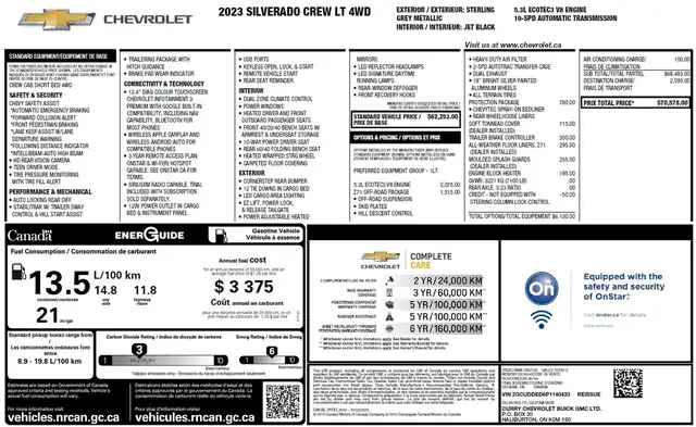 2023 Chevrolet Silverado 1500 LT Z71 V8 Crew Cab 4X4-Tow PKG-Lan - Photo 4