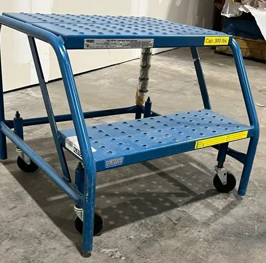 2 Step Rolling Ladder 18' W x 18' H - Photo 2