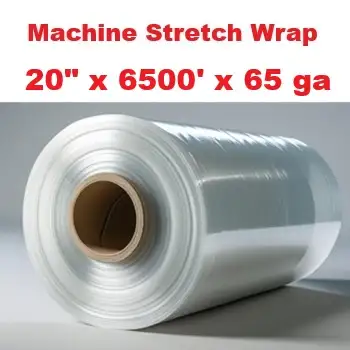 Wholesale Machine Stretch Wrap Pallet Wrap 20' x 6500' , 65 GA