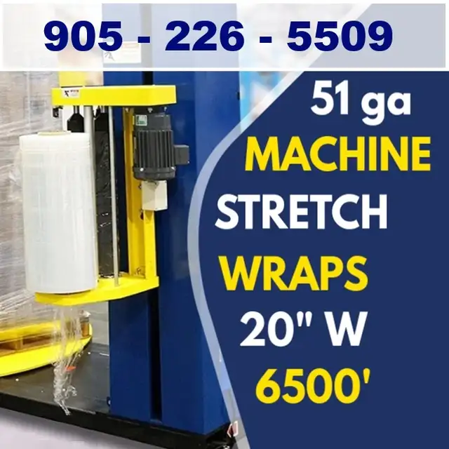 Wholesale Machine Stretch Wrap 20' x 6500' , 51 GA