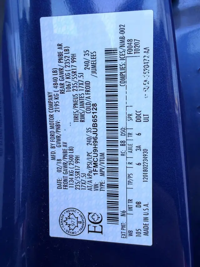 2018 Ford Escape SEL 4dr 4x4 Automatic - Photo 22