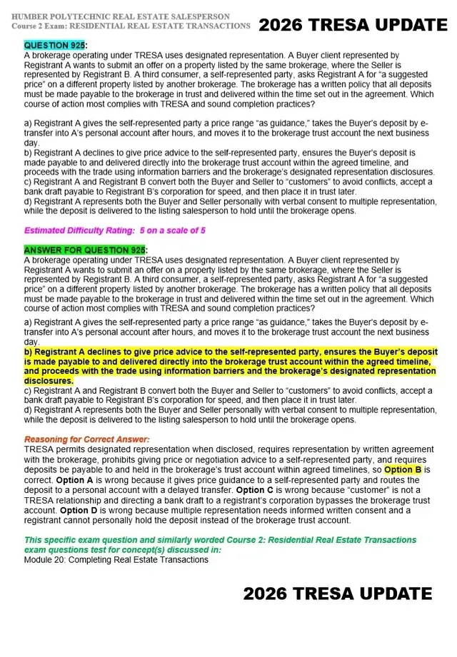 REAL ESTATE EXAM TEST QUESTIONS - GUARANTEED PASS - 2026 EXAMS - Photo 2