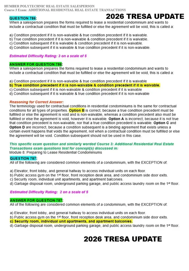 REAL ESTATE EXAM TEST QUESTIONS - GUARANTEED PASS - 2026 EXAMS - Photo 3