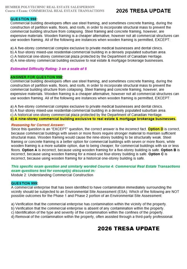 REAL ESTATE EXAM TEST QUESTIONS - GUARANTEED PASS - 2026 EXAMS - Photo 4