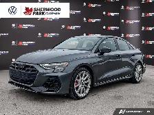 2025 Audi S3 Sedan Progressiv | HEATED SEATS | SUNROOF