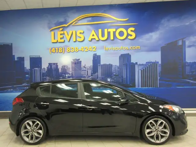 KIA FORTE 5 2016 SX 1.6L TURBO MANUEL 6 RAPPORTS CUIR NOIR CAMER