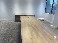 Brand New Boardroom Table with Double Base Cube & 2 Power Module