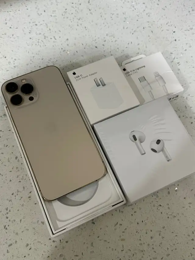 iPhone 13 Pro Max 256GB AirPods/Fast Charger/Delivery