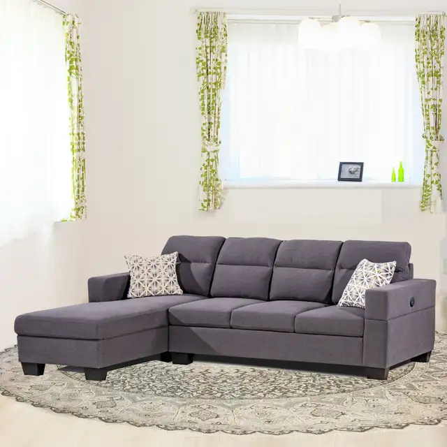 Sale On New Sectional Sofa with USB Connectivity Style & Comfort