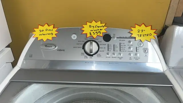 Whirlpool 27 Big Capacity Top Lod Washer Tested 30-Day Warrantly - Photo 3