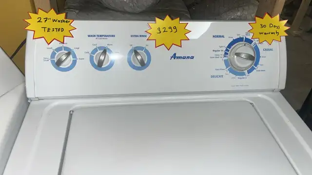 Amana (Whirpool) 27' Top Load Washer 30-Day Warrantly - Photo 3