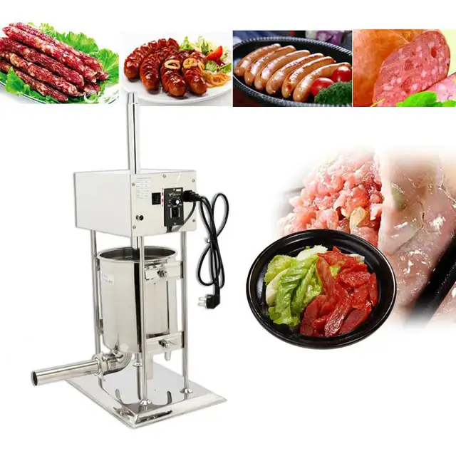 110V 10L Electric Sausage Stuffer Meat Filler 304SS 153087 - Photo 3