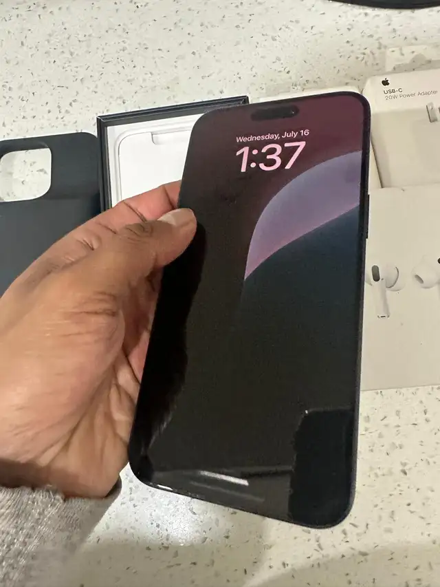 iPhone 15 pro max 256 gb New Display Airpods Pkg/Delivery - Photo 6