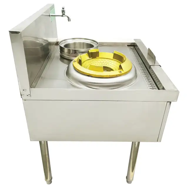 High Fire Stove LPG Gas Burner w/Baffle & Water Basin 053134 - Photo 2