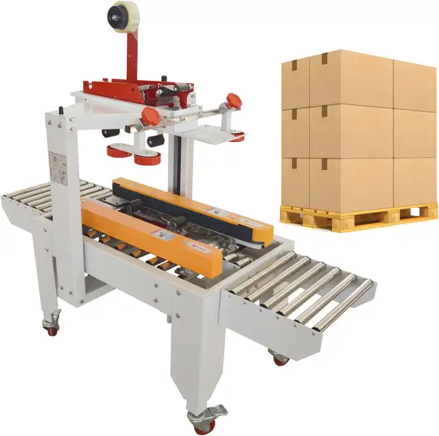 Automatic Carton Taper Sealer Case Box Sealing Machine 056033