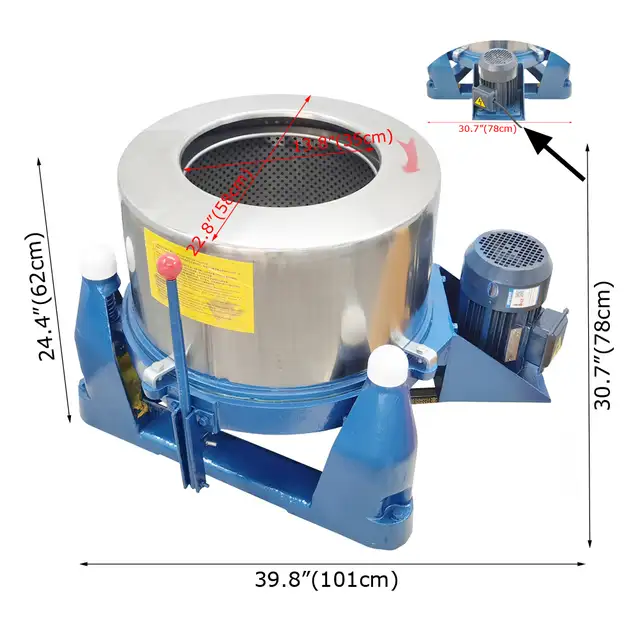 220V Lab Industrial Centrifuge Machine Dehydrating 056388 - Photo 2