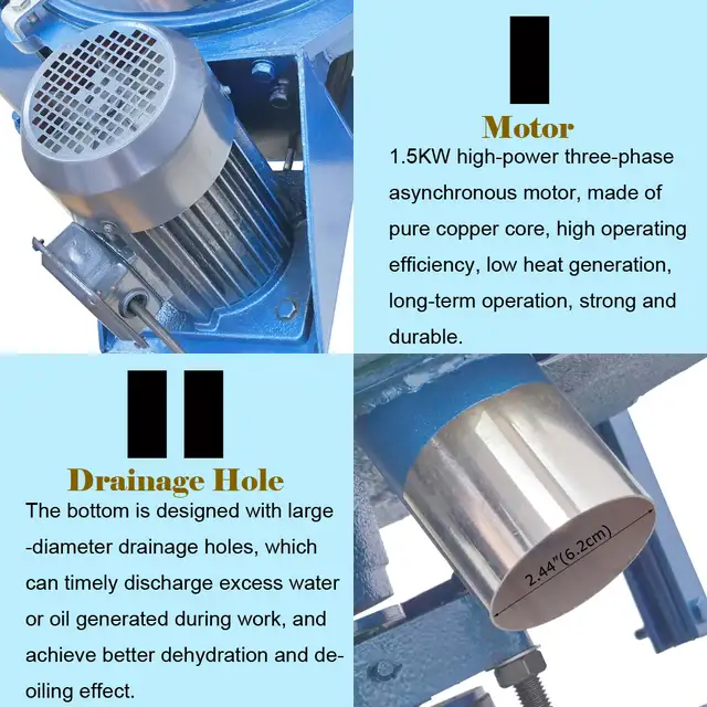 220V Lab Industrial Centrifuge Machine Dehydrating 056388 - Photo 5
