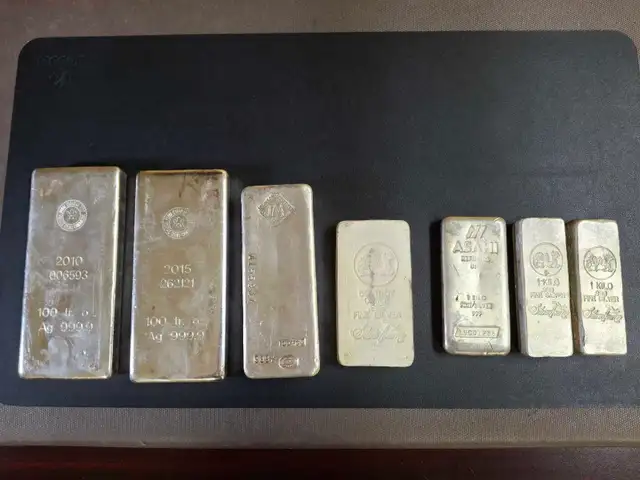 100 oz SILVER BELOW SPOT