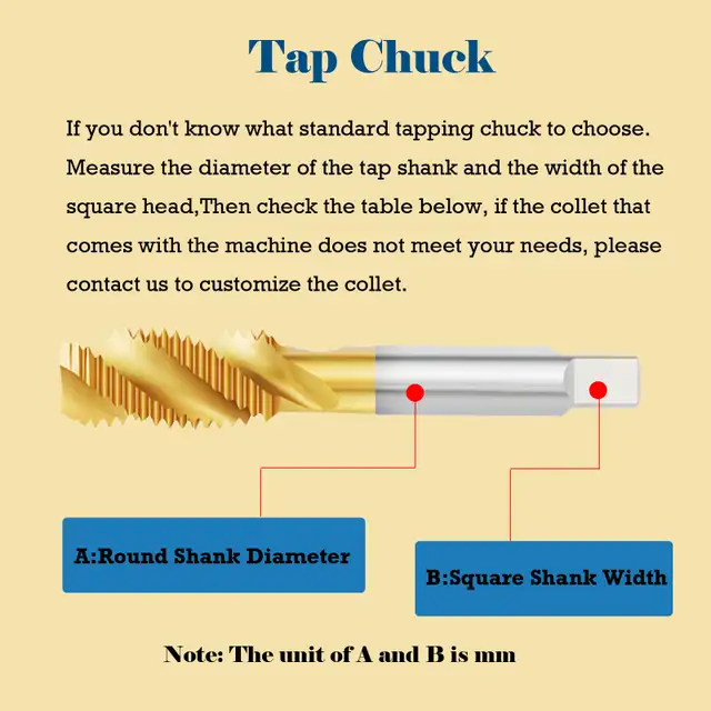 1/8'-11/4'Universal 360° Electric Touch Tapper 220V 2000W 056599 - Photo 3