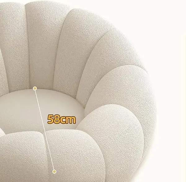 Brand New Elegant & Comfort Pumpkin Chair Couch w/Stool $299 - Photo 7